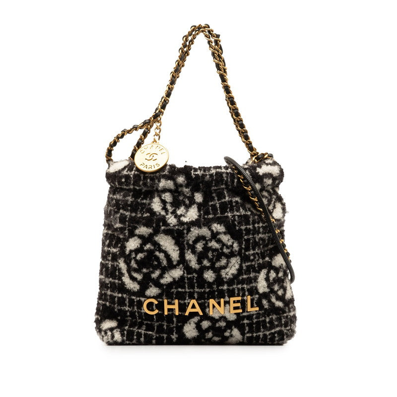 Chanel Camellia Coco Mark Logo Cotton 2way Bag | Studio Nafay