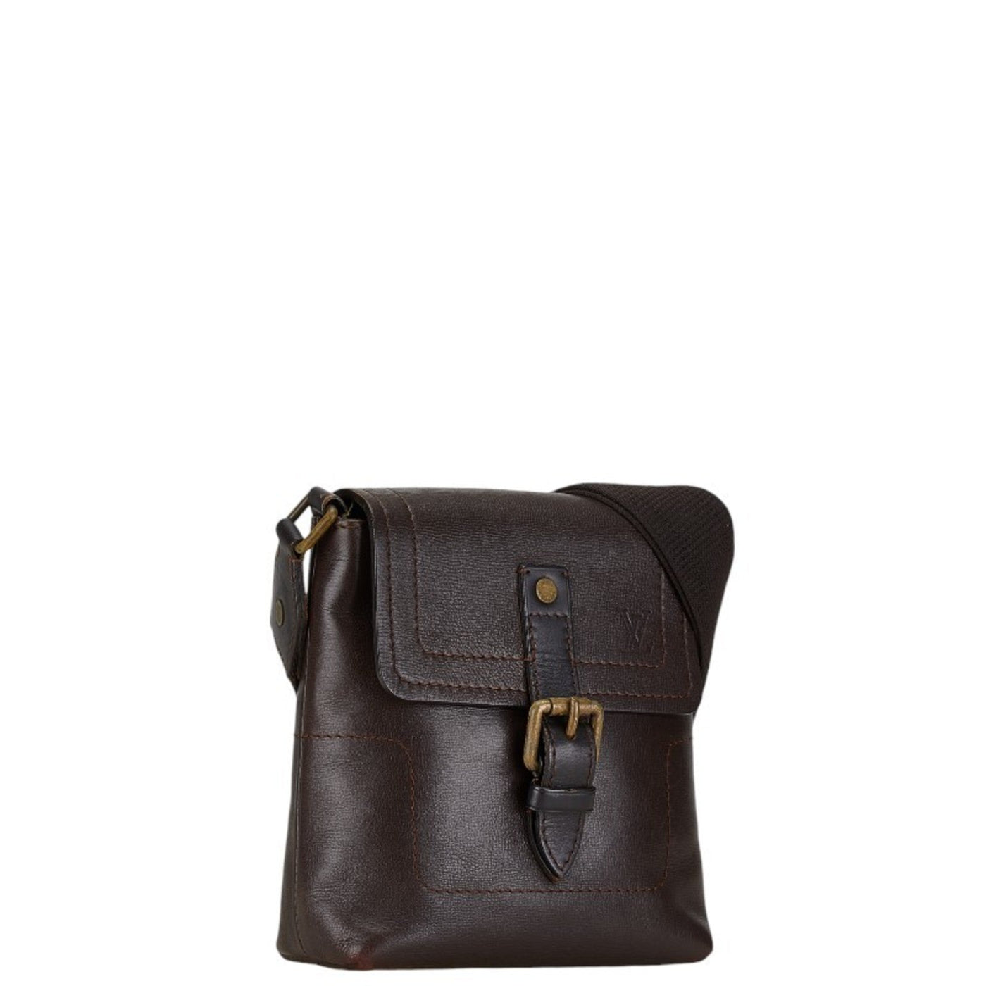 Louis Vuitton Coffee Leather Shoulder Bag