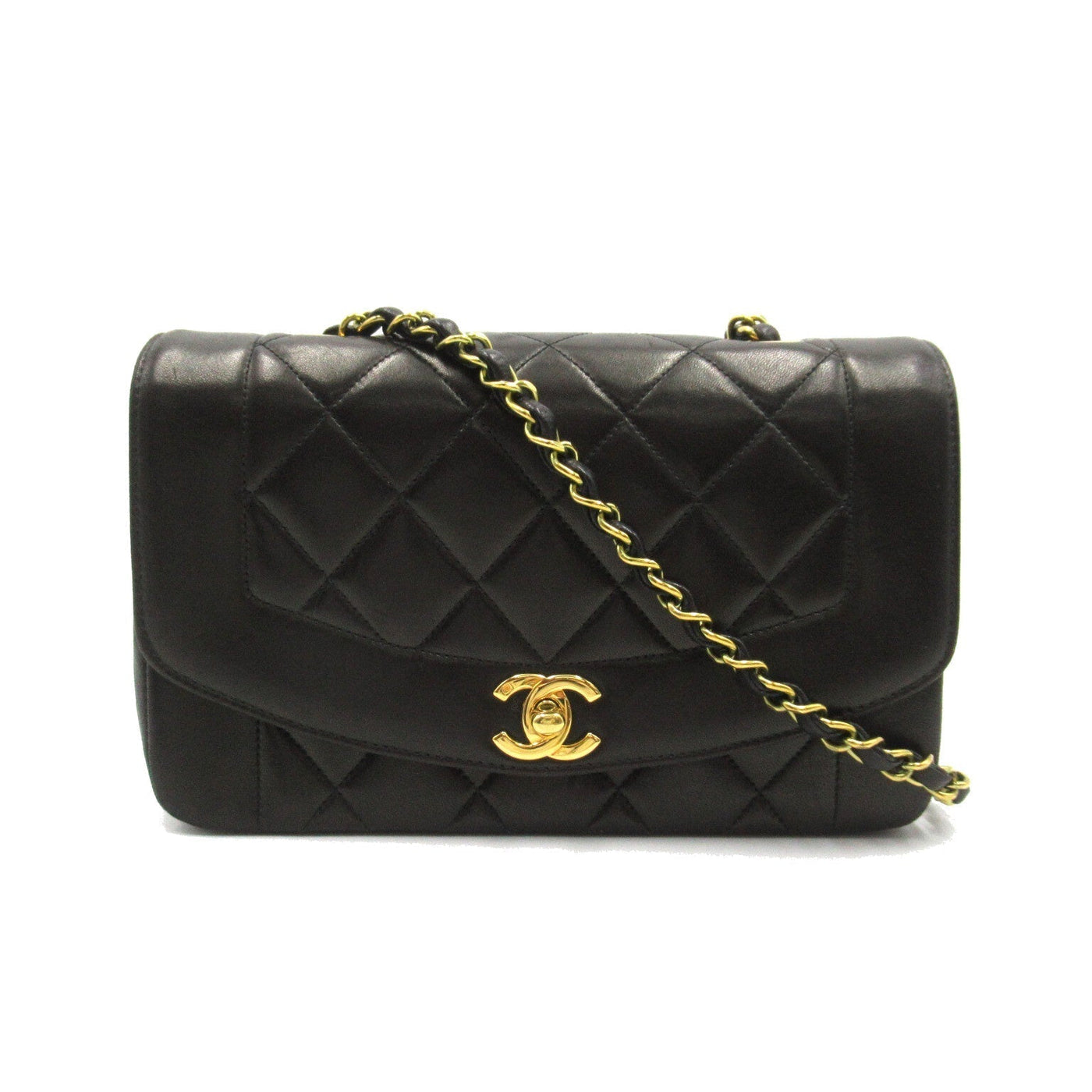 Chanel Chanel Diamond Chain Shoulder Shoulder Bag Black Ladies Diamond Chain Shoulder - Product Image 2