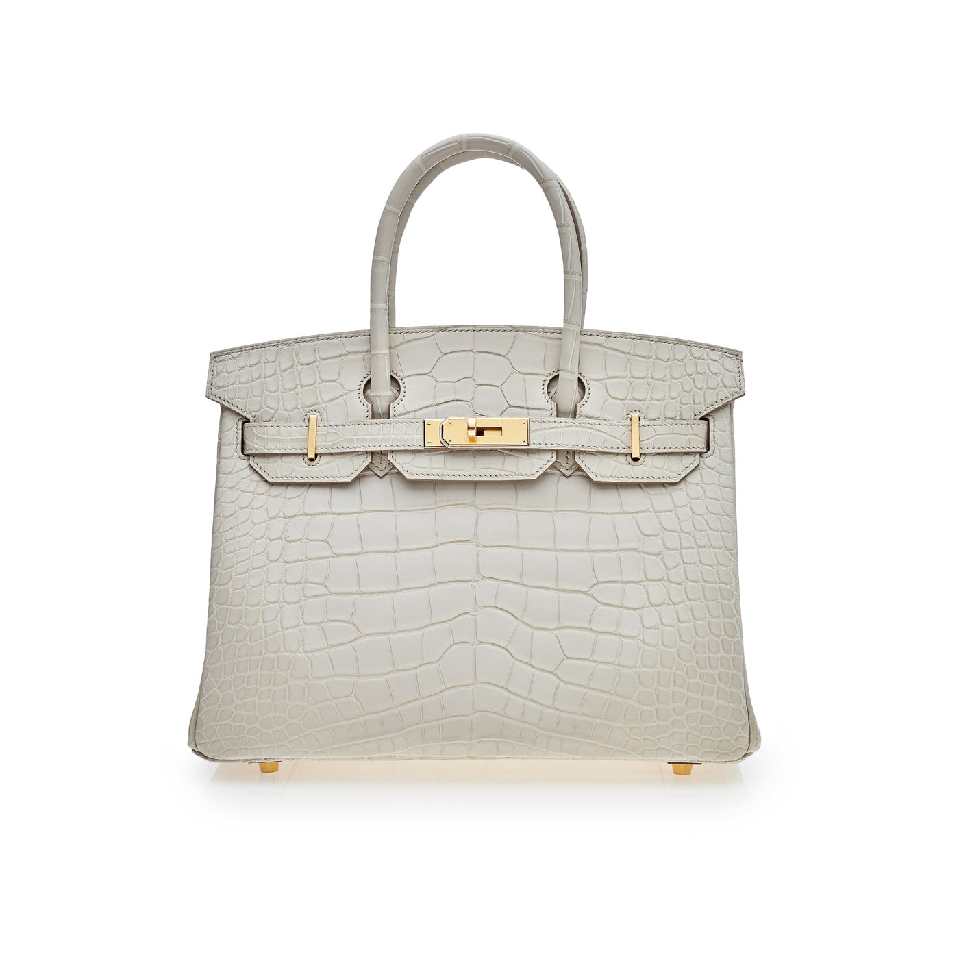 Hermes Birkin 30 Beton Matte Alligator Mississippiensis Gold Hardware | Studio Nafay