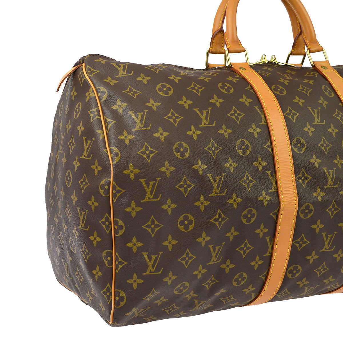 Louis Vuitton Monogram Keepall 55 Travel Duffle Handbag
