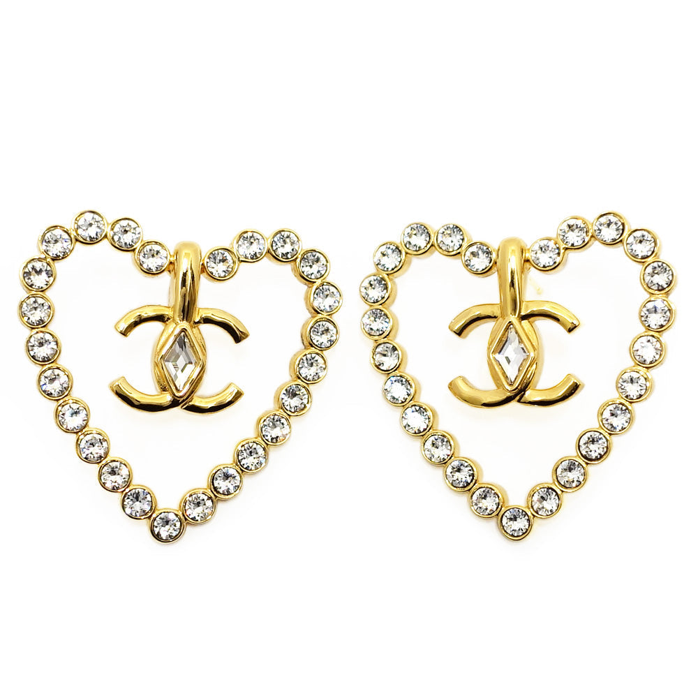 CHANEL CHANEL COCOMARK HEART PIERS RINSTONE STRASSE GRAND GD GOLD TOOLS L23C ACCESSORIES LITTLE CHANEL COCOMARK HEART RINSTONE STRASSE GRAND GD GOLD TOOLS L23C ACCESSORIES | Studio Nafay