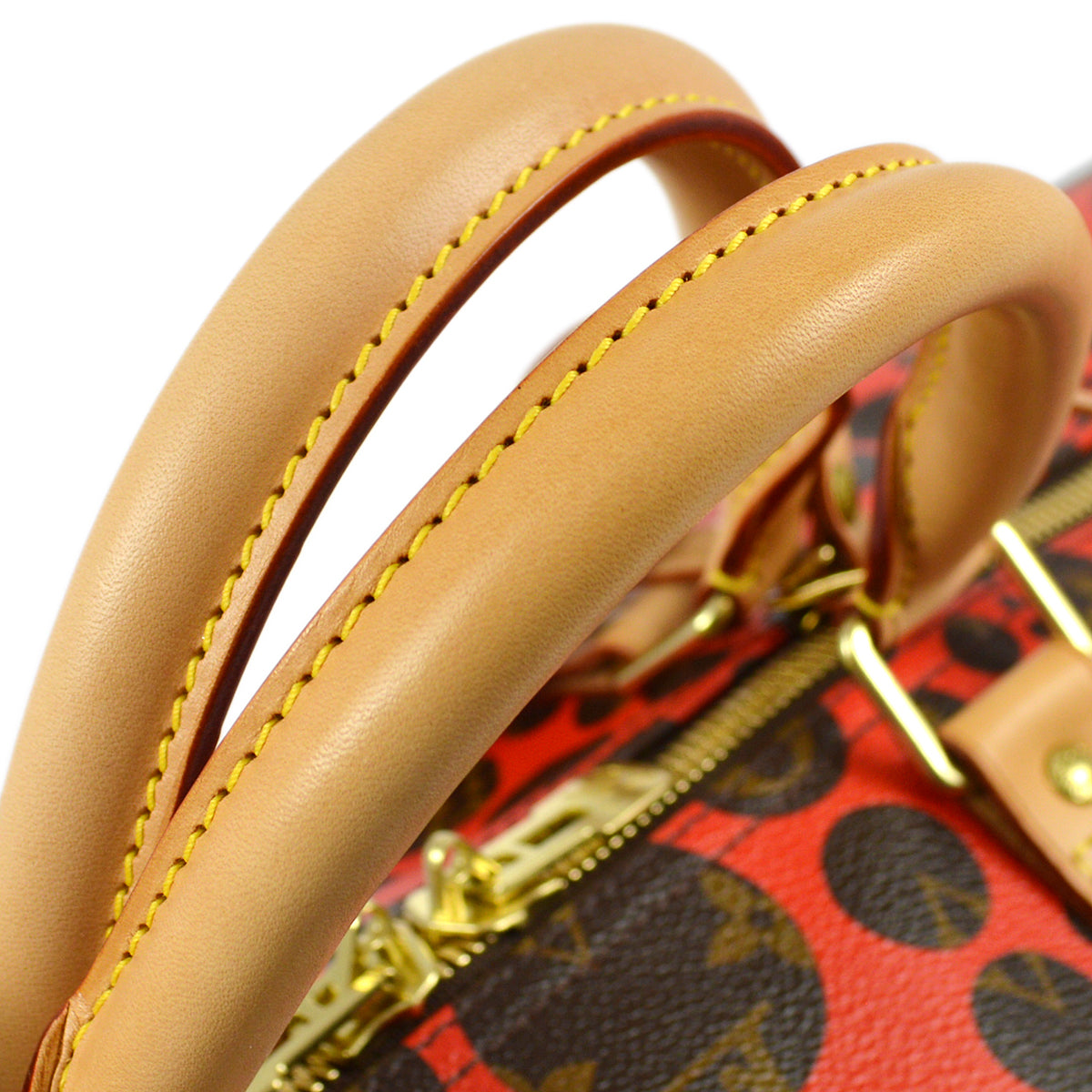Louis Vuitton * x Kusama Yayoi Monogram Pumpkin Dot Keepall Bandouliere 55
