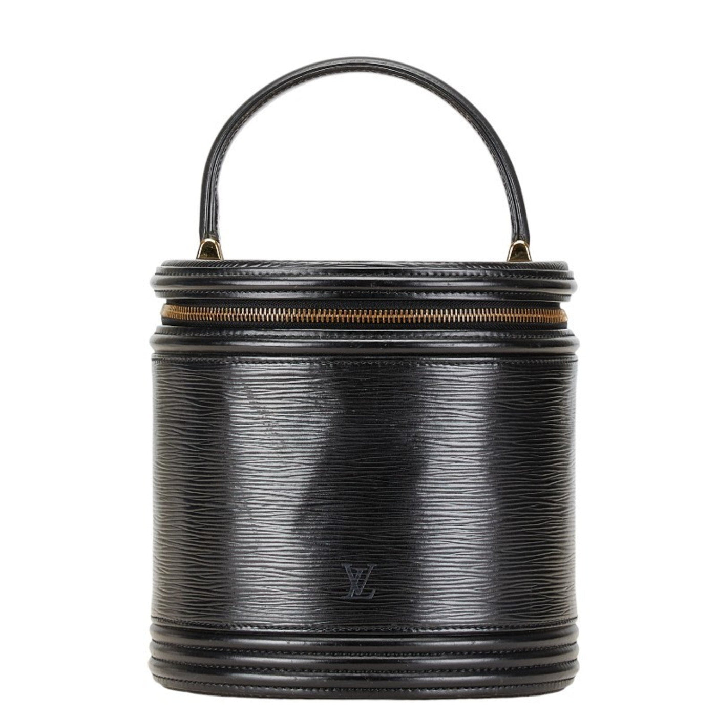 Louis Vuitton Noir Leather Handbag Vanity Bag