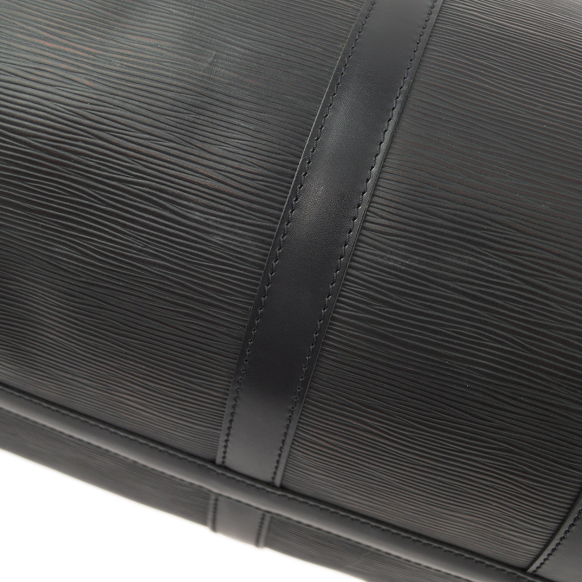 Louis Vuitton Black Epi Keepall 45 Travel Duffle Handbag