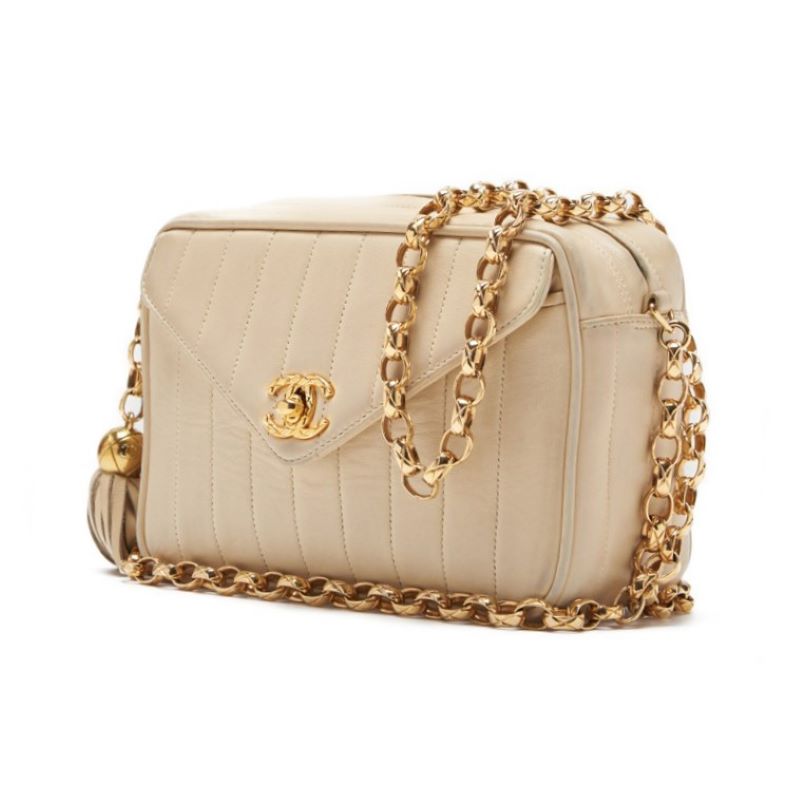 CHANEL CHANEL Mademoiselle Fringe Vision Chain Shoulder Ivory Shoulder Bag Mini Shoulder Bag Shoulder Bag Hybrid Ship] Himalan Bookstore Online | Studio Nafay