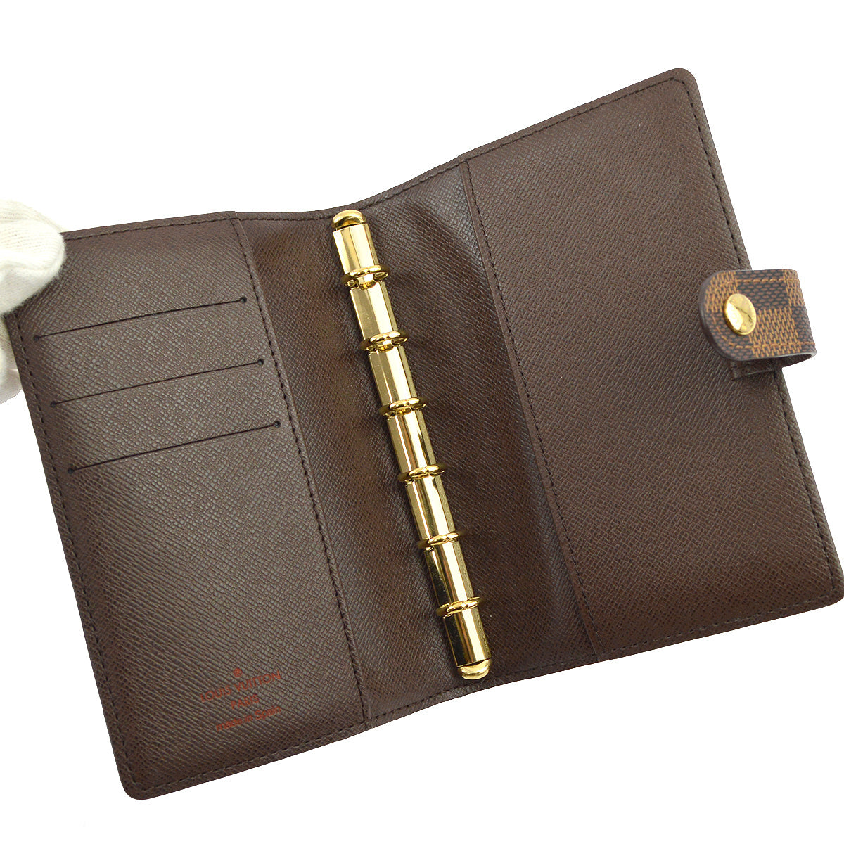 Louis Vuitton Damier Agenda PM Notebook Cover Small Good in Brown