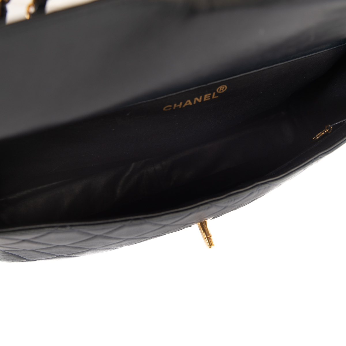 Chanel Navy Jumbo Double Sided Classic Flap Bag - Product Image 5