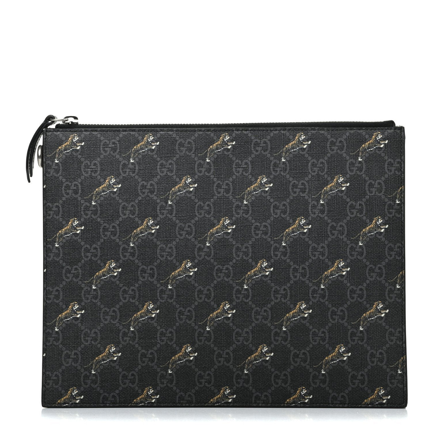 Gucci Black GG Supreme Monogram Tiger Print Clutch Bag 575136 - Product Image 7