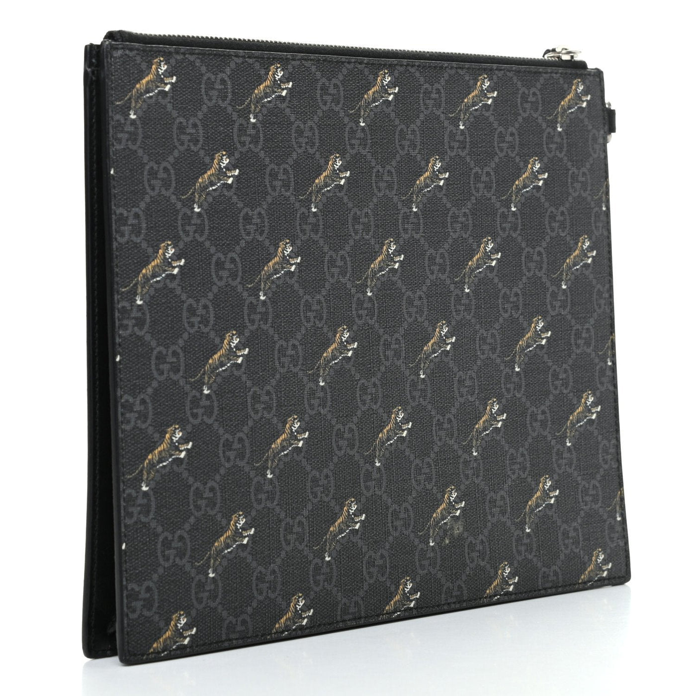 Gucci Black GG Supreme Monogram Tiger Print Clutch Bag 575136 - Product Image 2