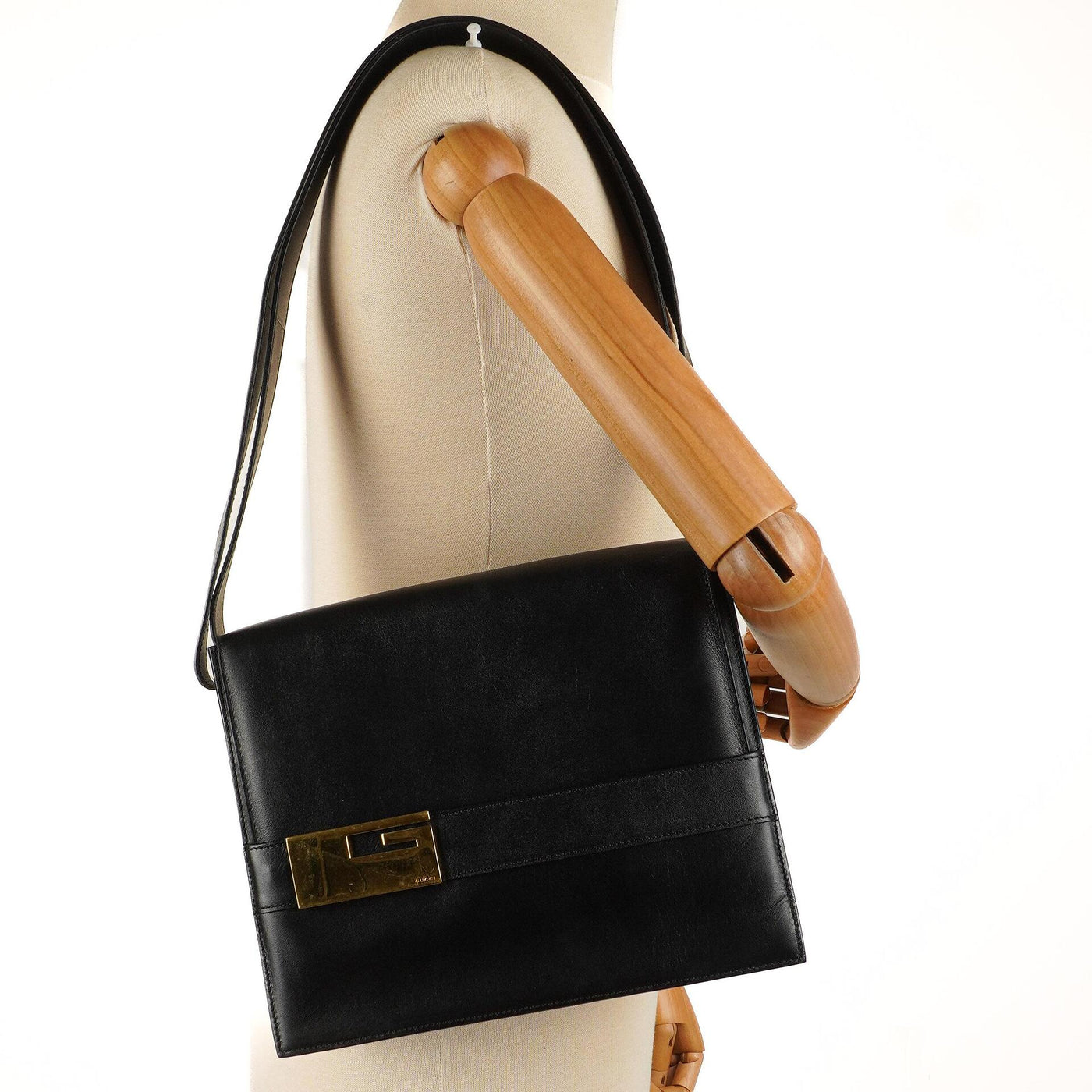 Gucci Black Leather Shoulder Bag - Product Image 2