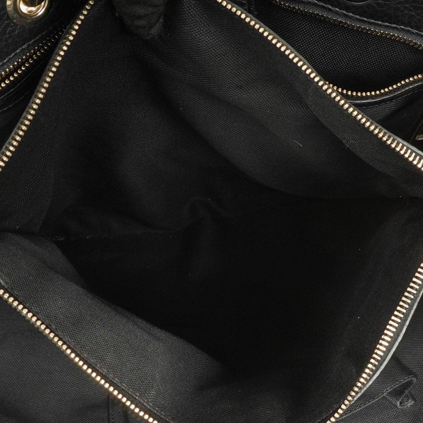 Gucci Black Pebbled Leather Bamboo Shopper Top Handle Large Tote Bag - Product Image 17
