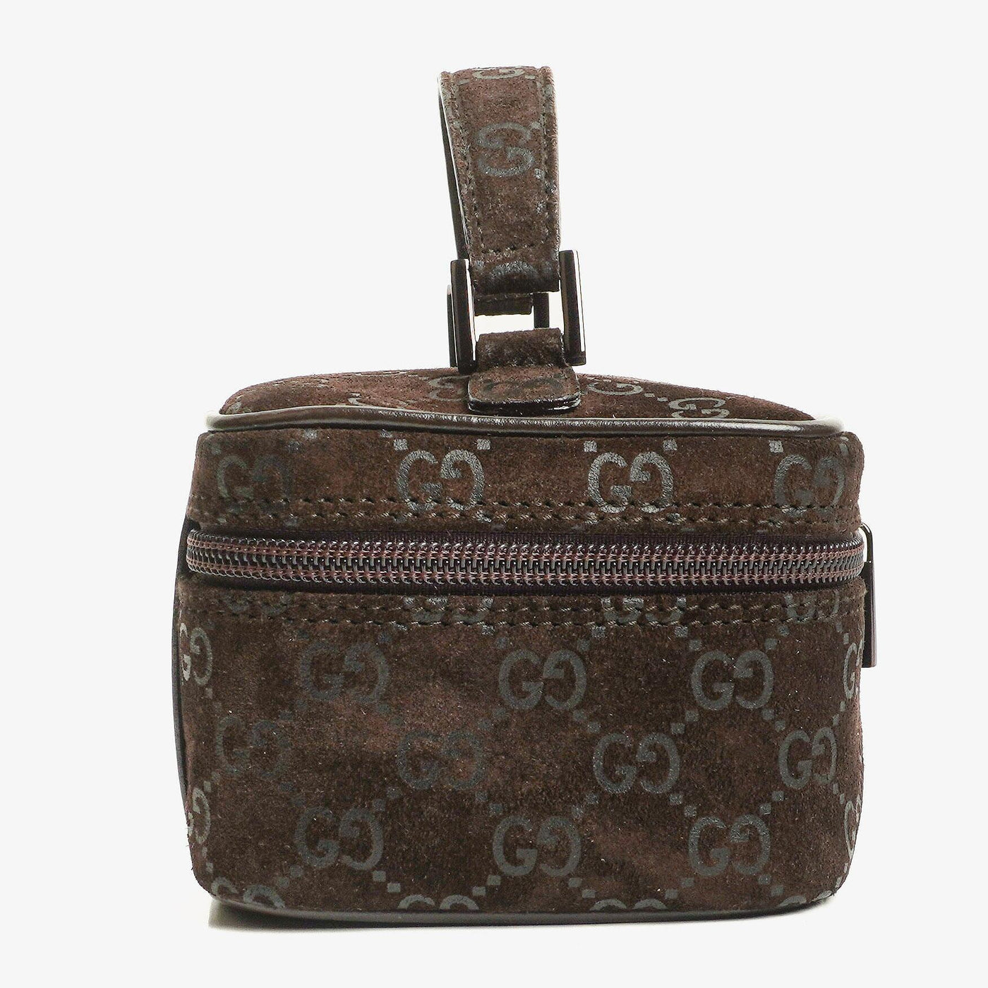 Gucci Brown Suede GG Vanity Bag - Product Image 3