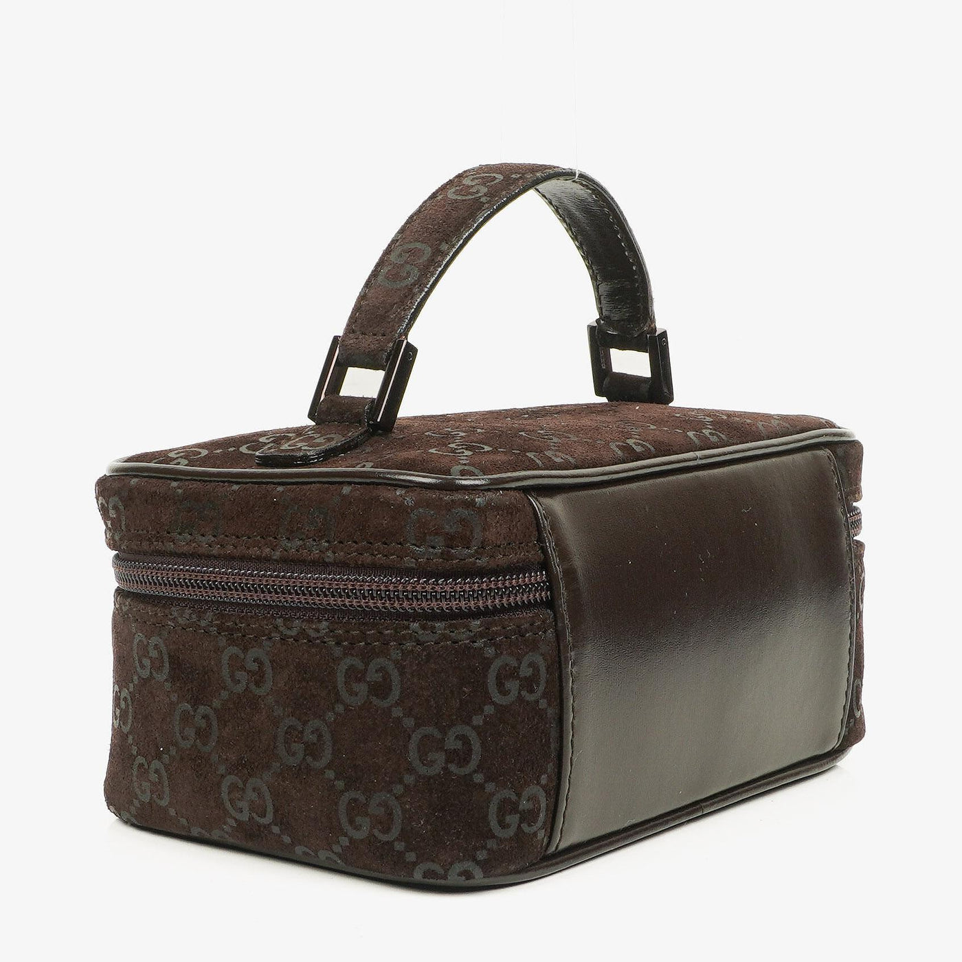 Gucci Brown Suede GG Vanity Bag - Product Image 6