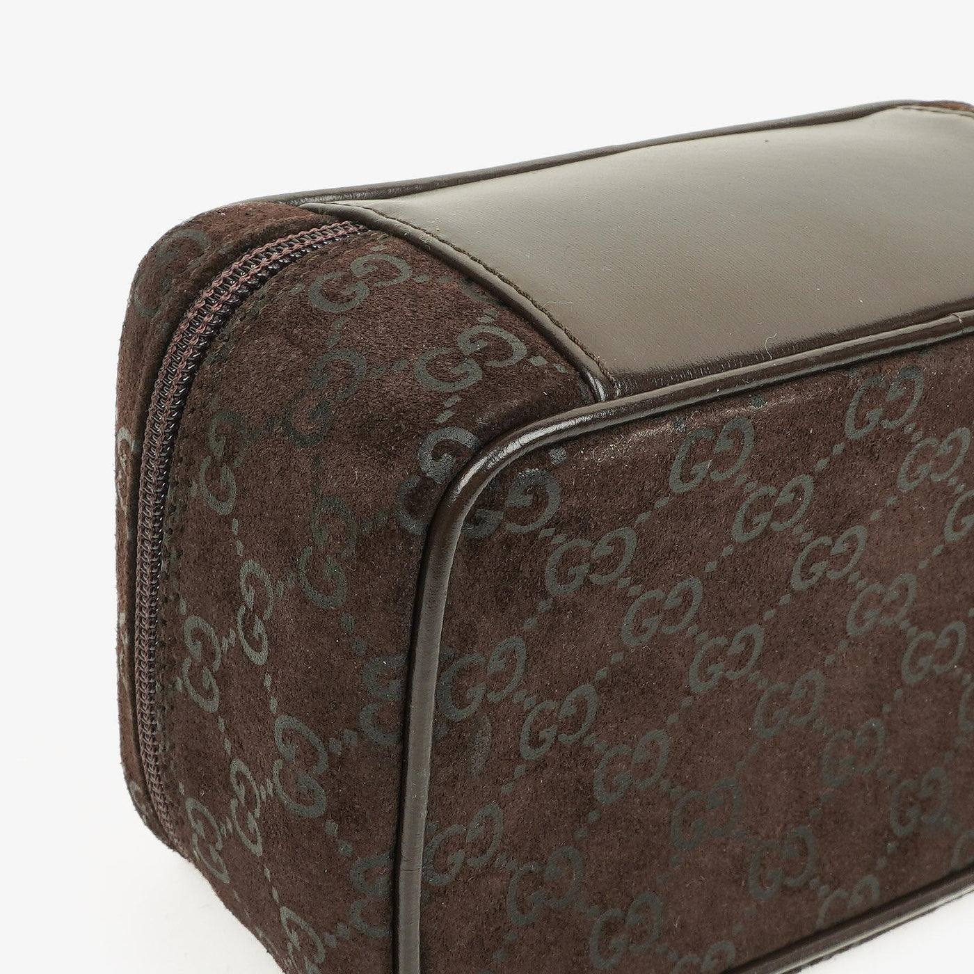 Gucci Brown Suede GG Vanity Bag - Product Image 10