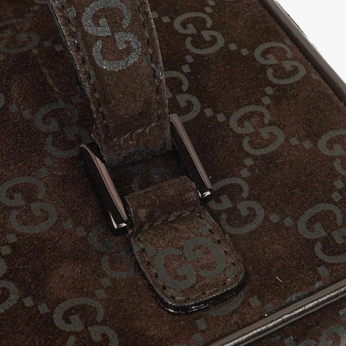 Gucci Brown Suede GG Vanity Bag - Product Image 15