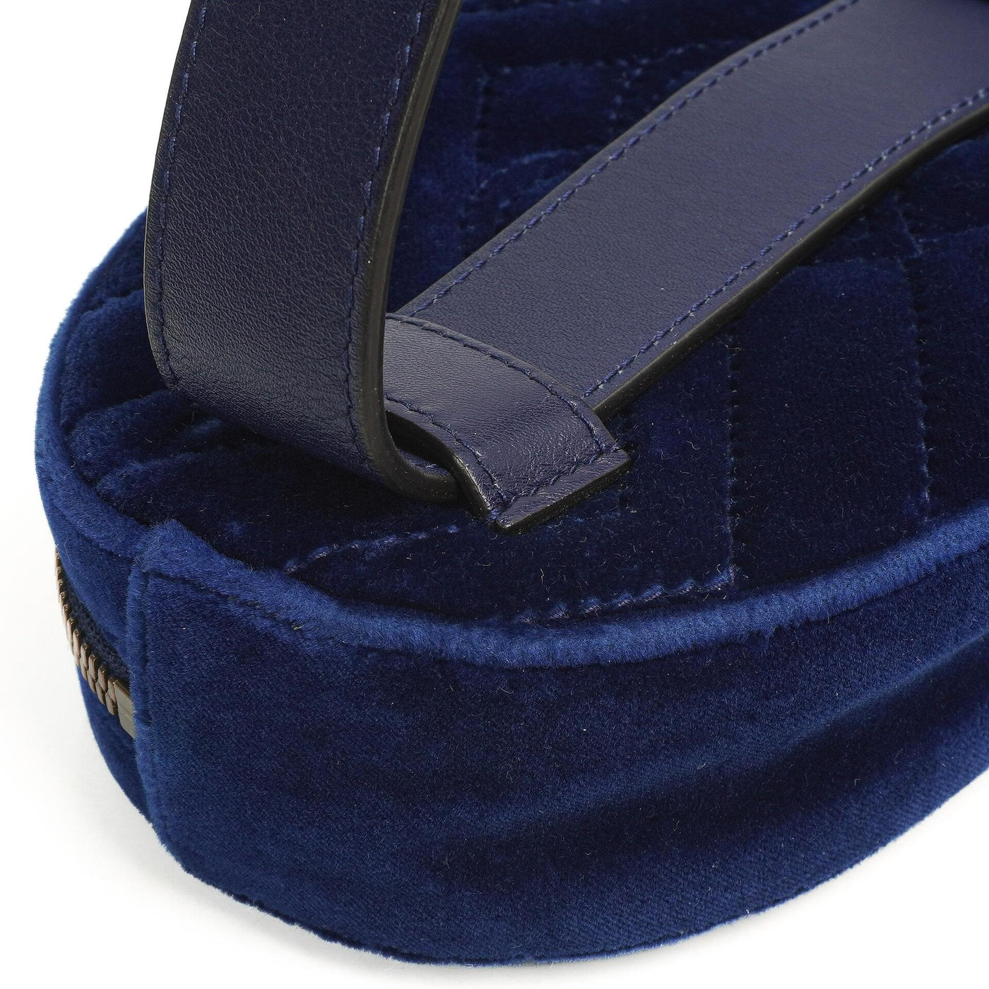 Gucci GG Marmont Matelasse Cobalt Blue Velvet Belt Bag 85 34 - Product Image 11