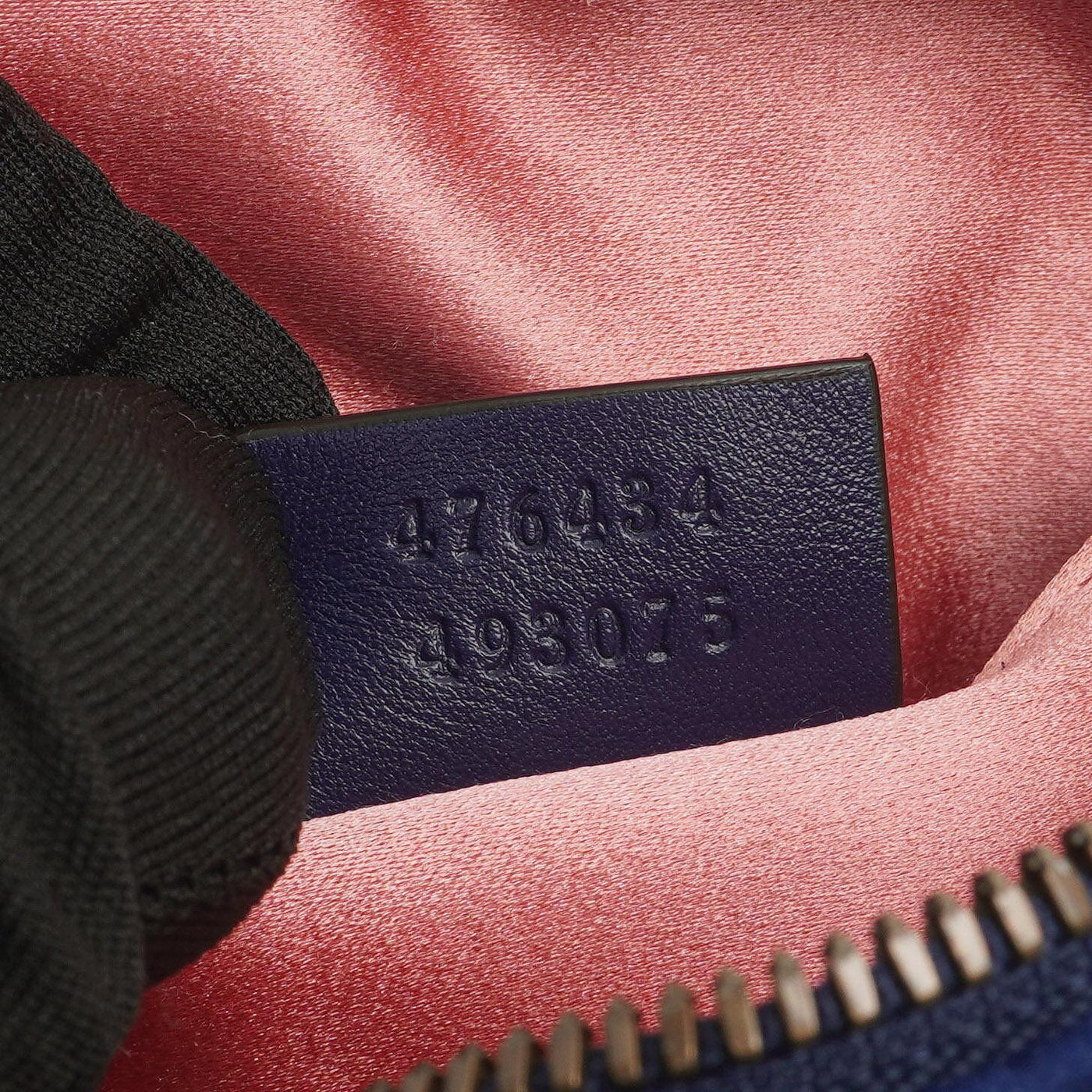 Gucci GG Marmont Matelasse Cobalt Blue Velvet Belt Bag 85 34 - Product Image 9