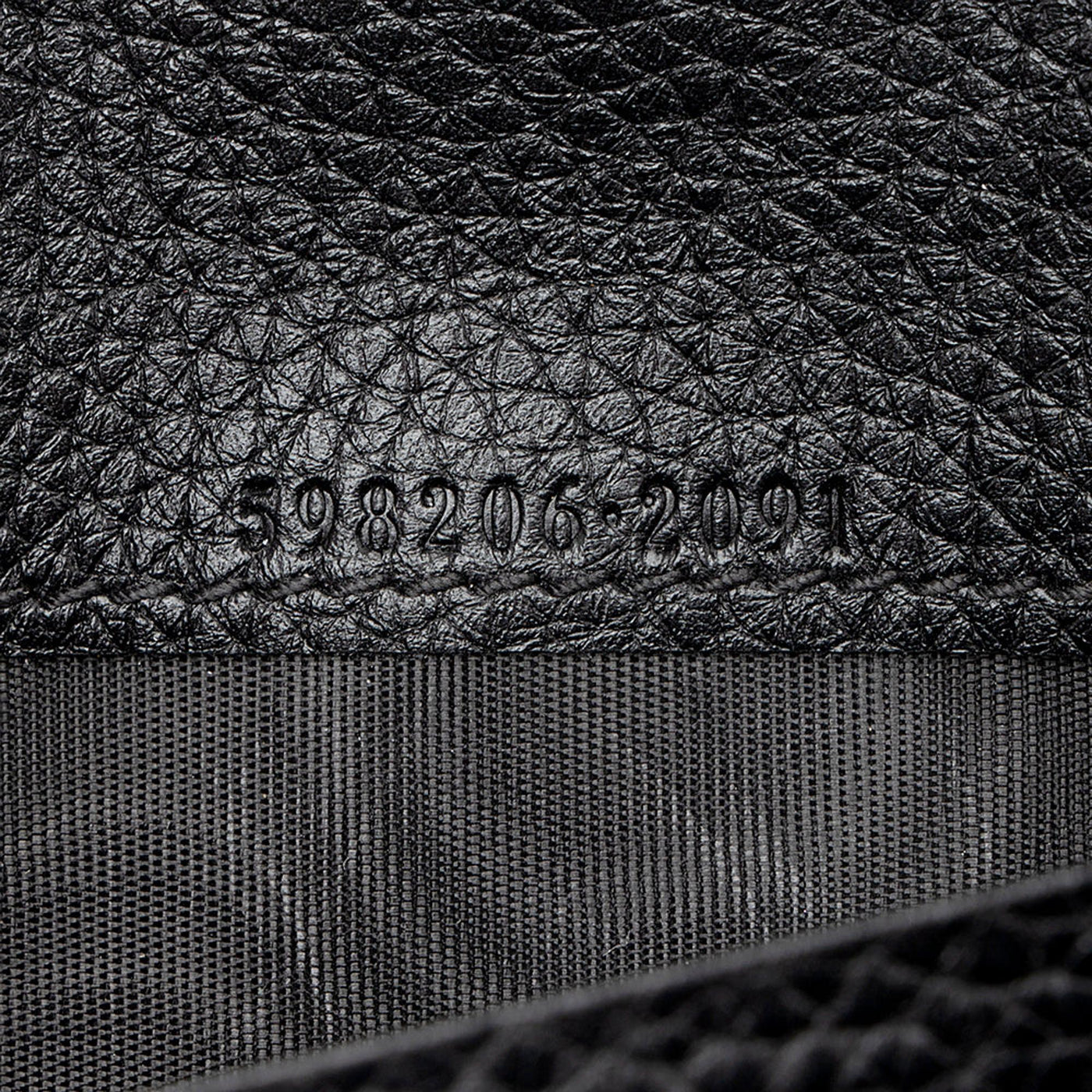 Gucci Soho Cellarius Black Long Flap Wallet Clutch Black Pebbled Leather - Product Image 3