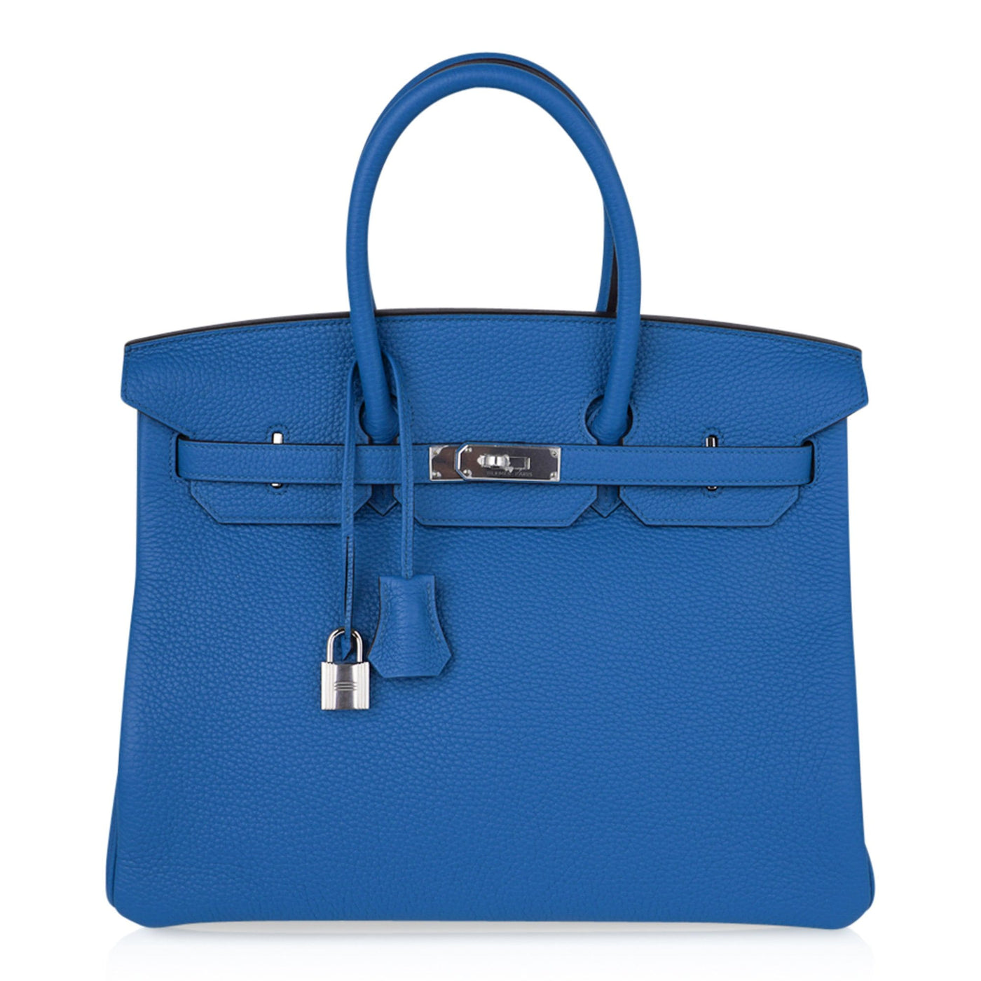 Hermes Birkin 35 Hermes Bag Rich Blue Izmir Clemence Palladium - Product Image 2