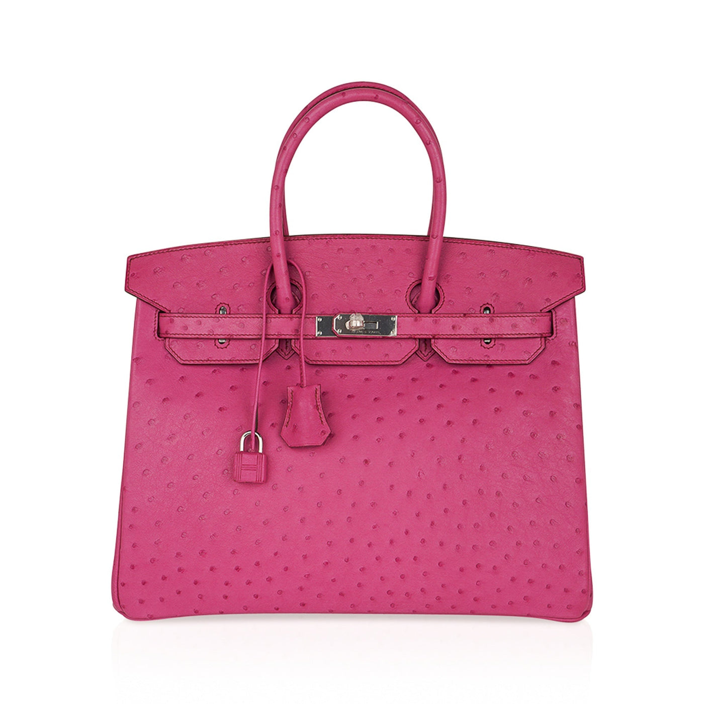 Hermes Birkin 35 Bag Fuchsia Ostrich Palladium Hardware - Product Image 2