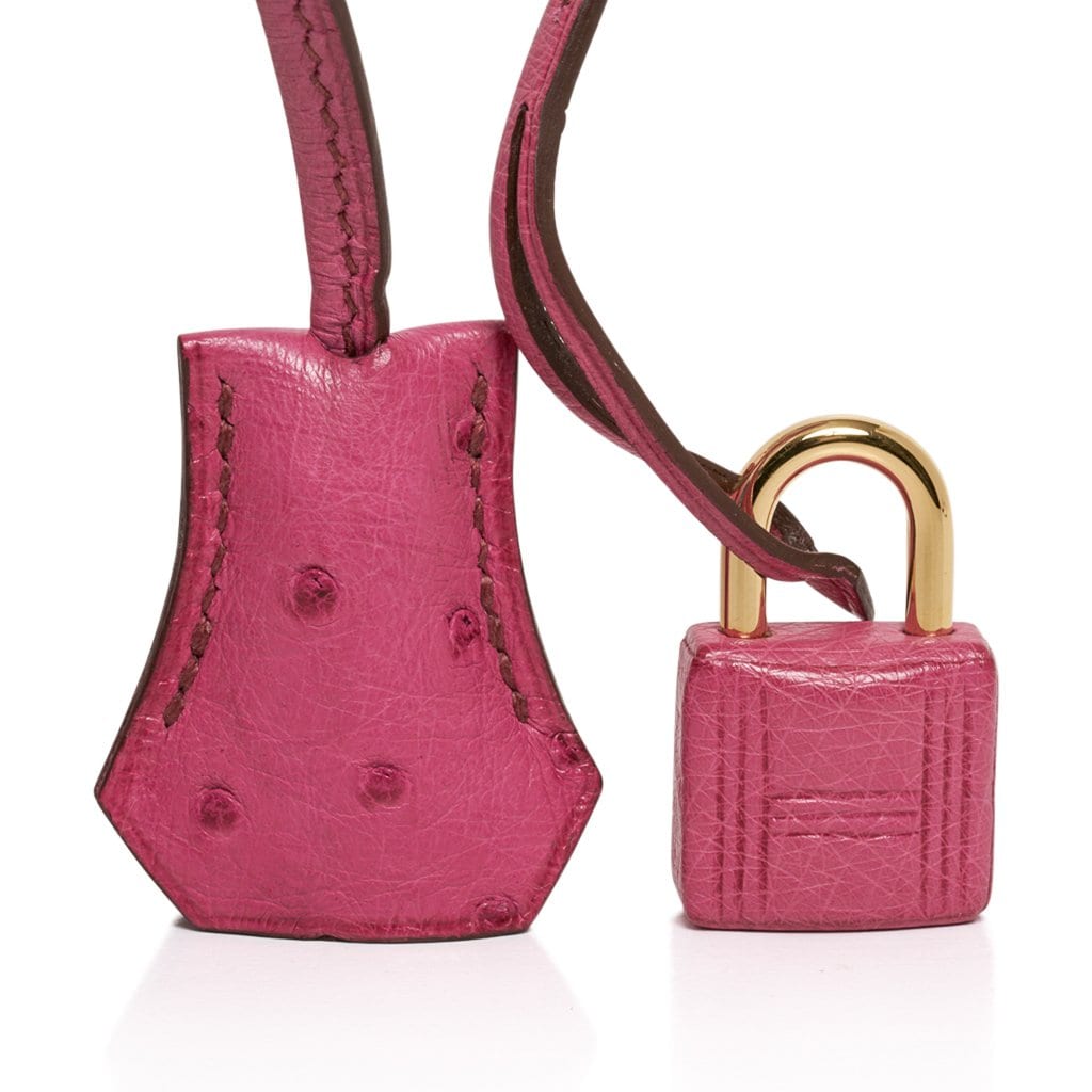 Hermes Birkin 35 Bag Fuchsia Ostrich Gold Hardware | Studio Nafay