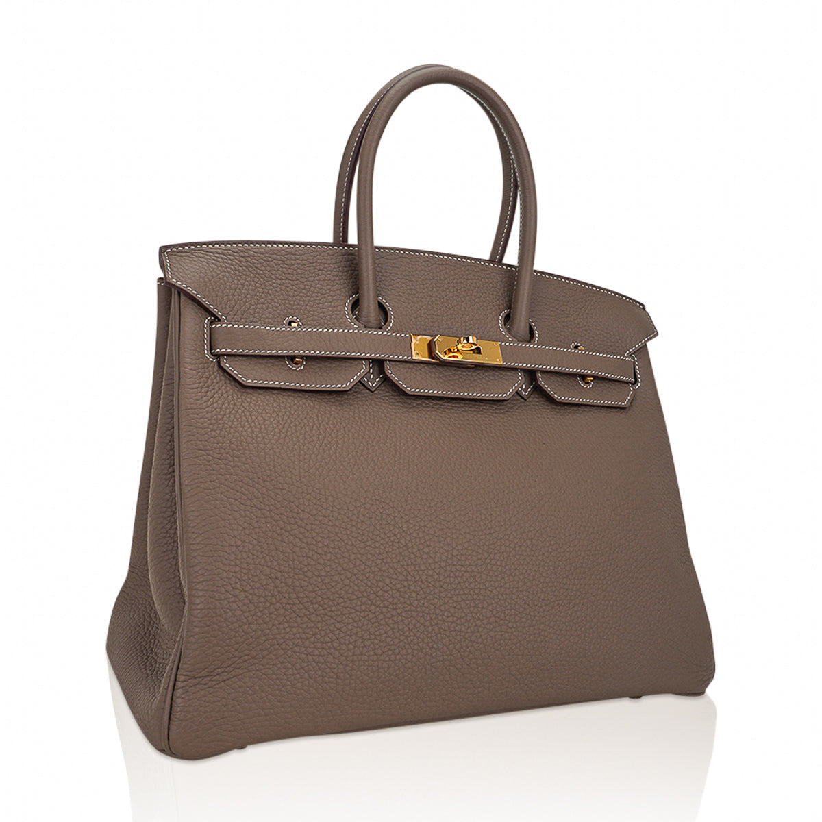 Hermes Birkin 35 Bag Etoupe Gold Hardware Togo Leather | Studio Nafay