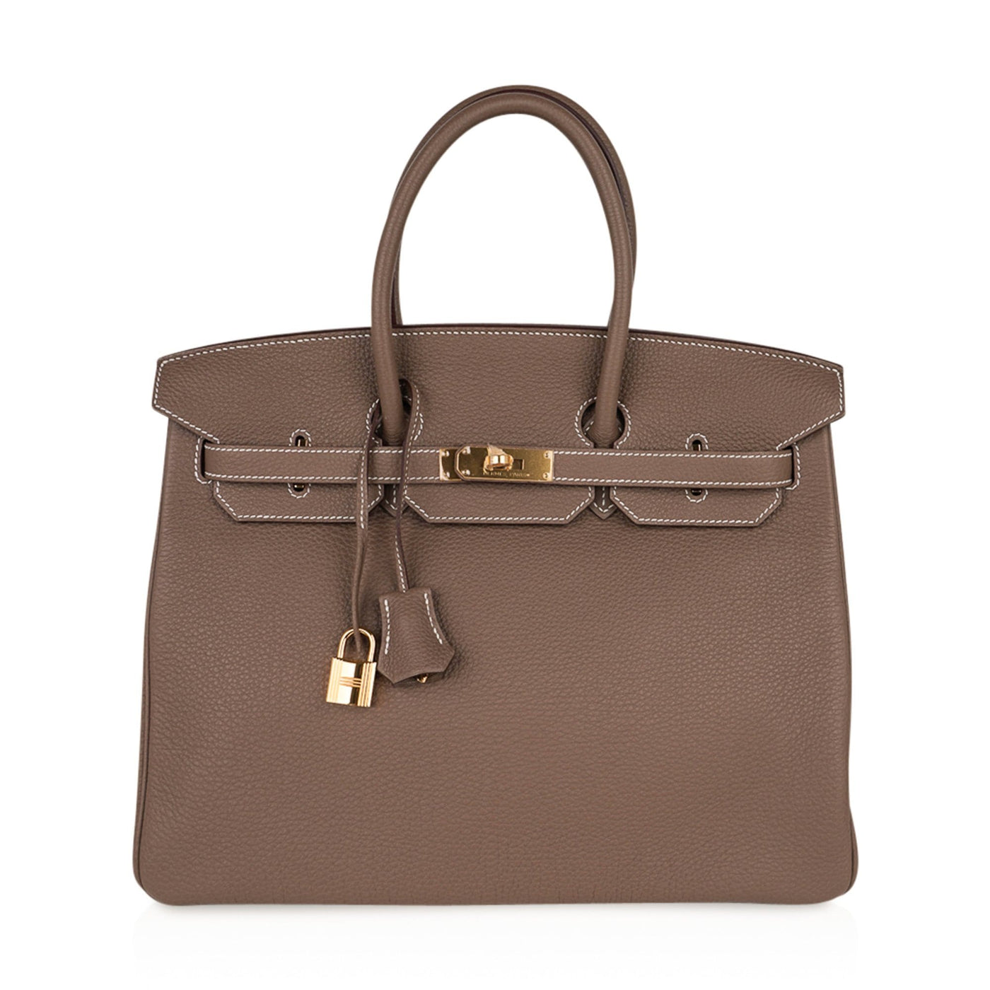 Hermes Birkin 35 Bag Etoupe Gold Hardware Togo Leather Neutral Taupe - Product Image 2
