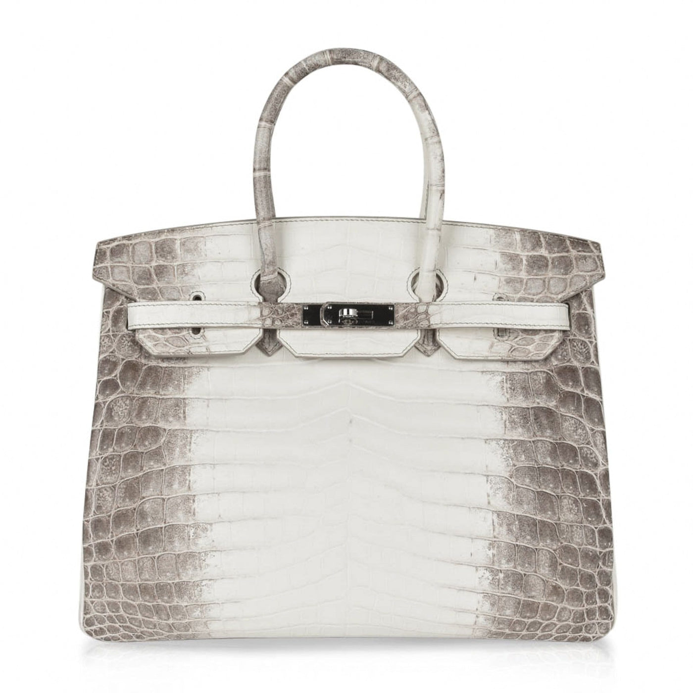 Hermes Birkin 35 Himalaya Blanc Crocodile Palladium Hardware | Studio Nafay