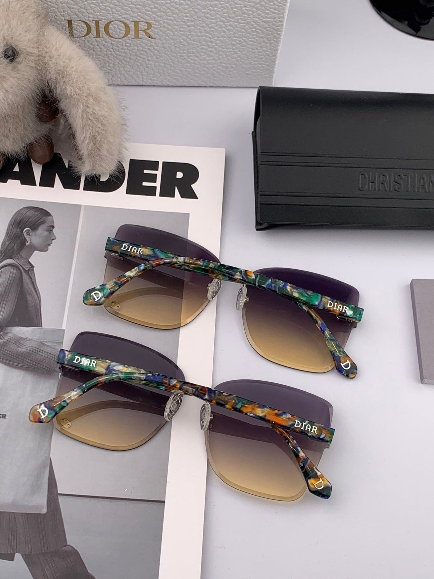 MONTAIGNE SUNGLASS IN MULTICOLOR ACETATE - Product Image 5