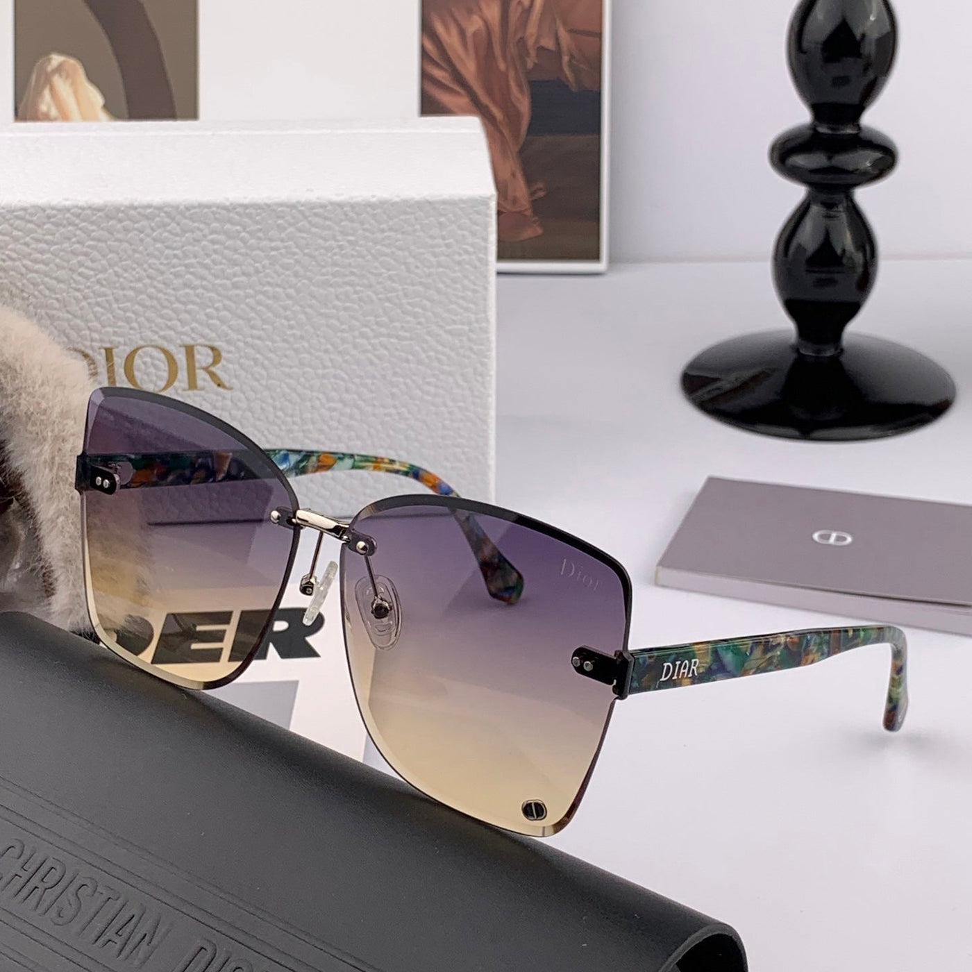 MONTAIGNE SUNGLASS IN MULTICOLOR ACETATE | Studio Nafay