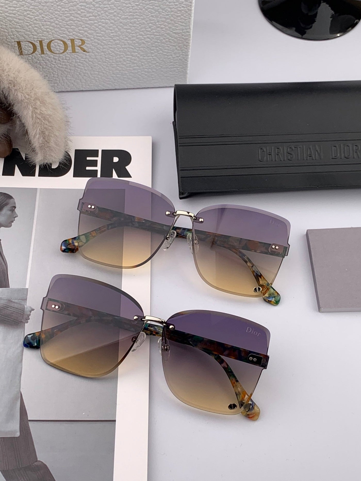 MONTAIGNE SUNGLASS IN MULTICOLOR ACETATE - Product Image 6
