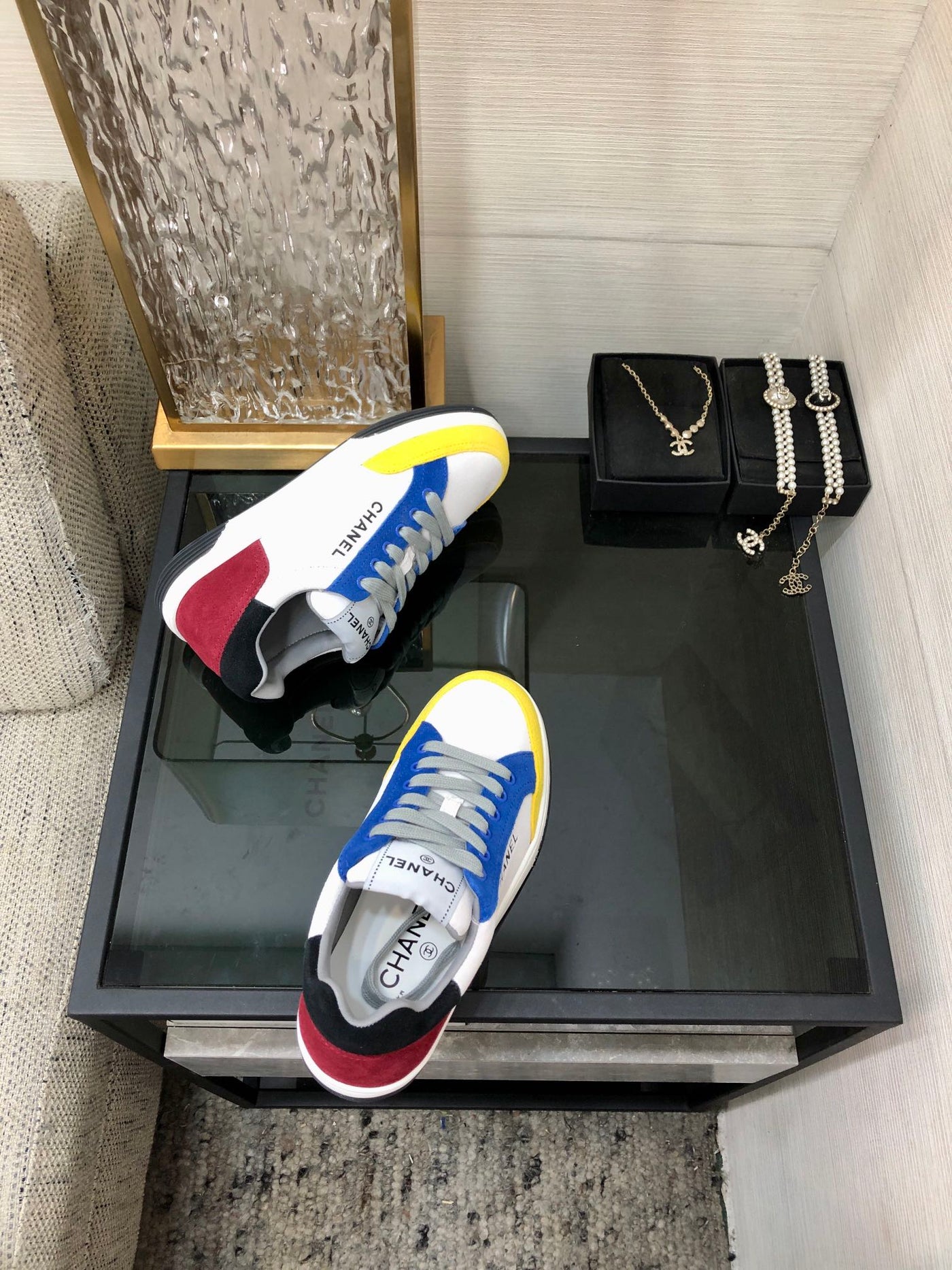 CC Sneaker Metis Casual Blue Yellow Mix Black Red Sude - Product Image 6