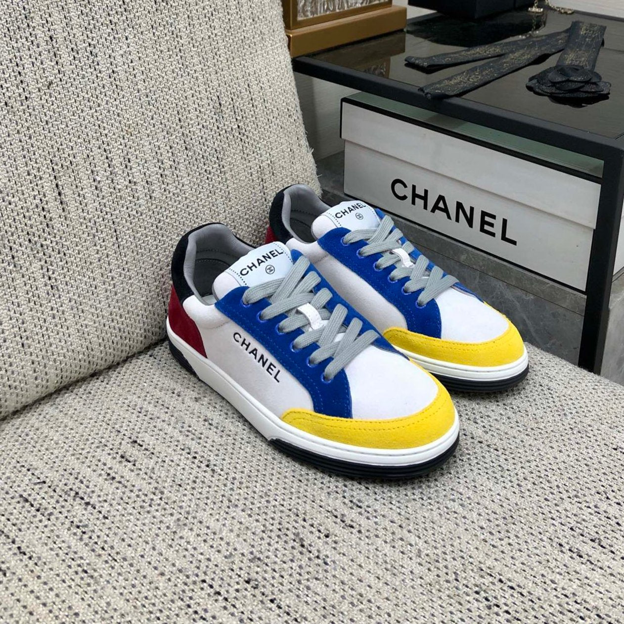 CC Sneaker Metis Casual Blue Yellow Mix Black Red Sude | Studio Nafay