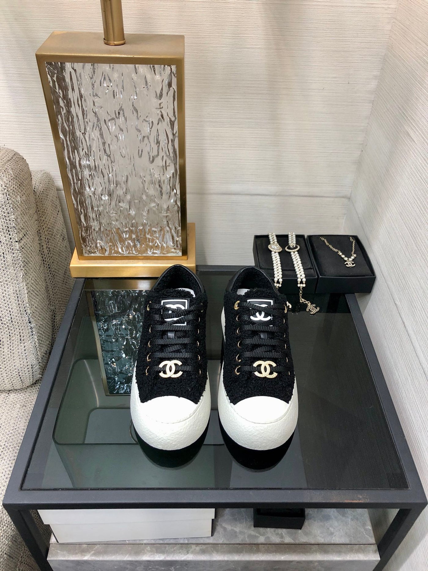 CC Low Sneaker Black Wool - Product Image 5