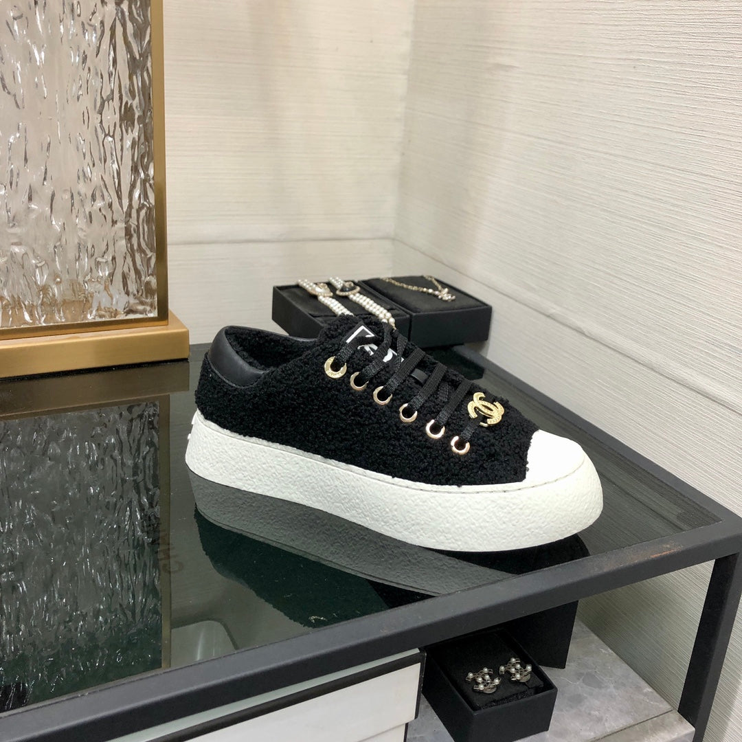 CC Low Sneaker Black Wool - Product Image 7