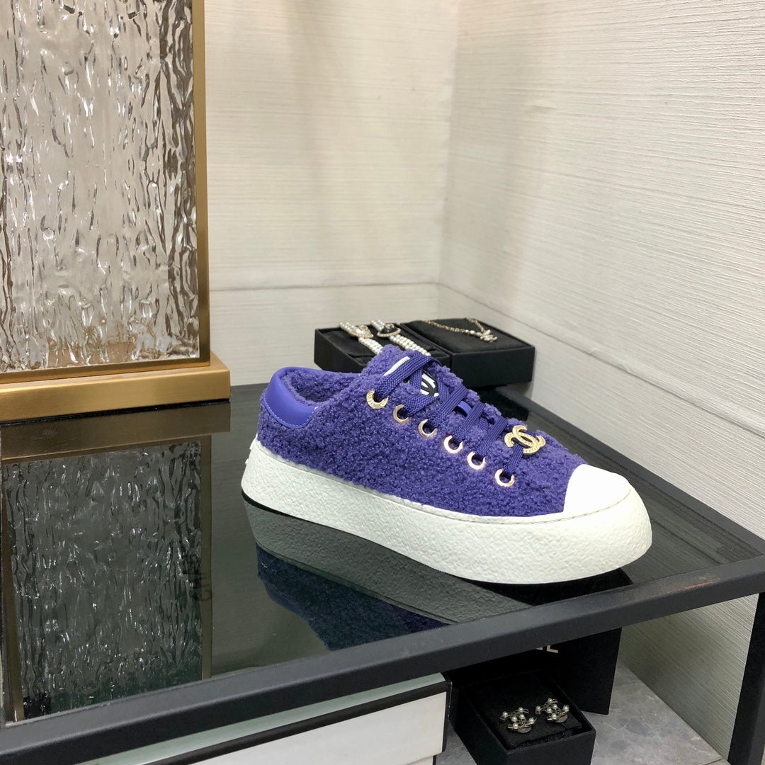 CC Low Sneaker Purple Wool - Product Image 8