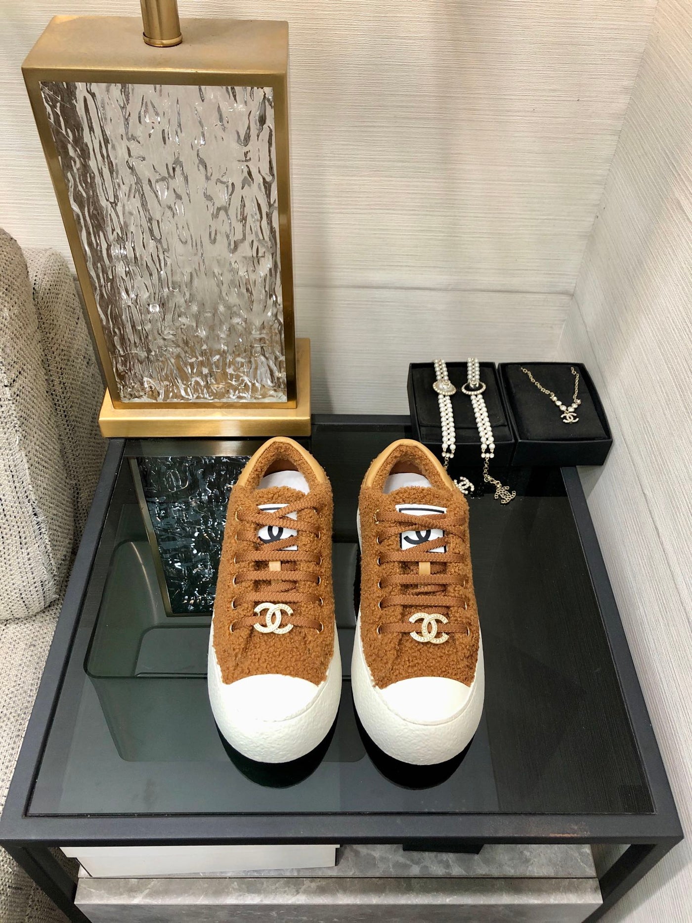 CC Low Sneaker Brown Yellow Wool - Product Image 5