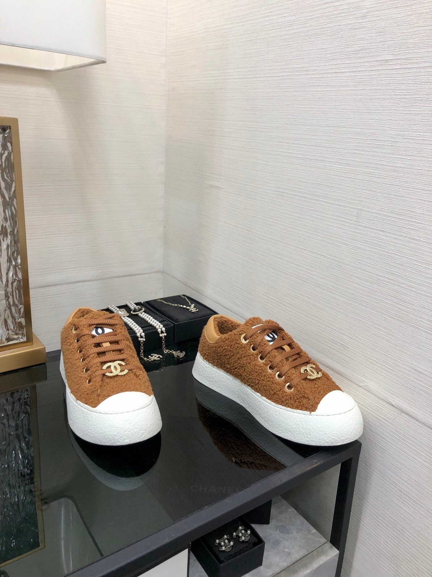 CC Low Sneaker Brown Yellow Wool - Product Image 7
