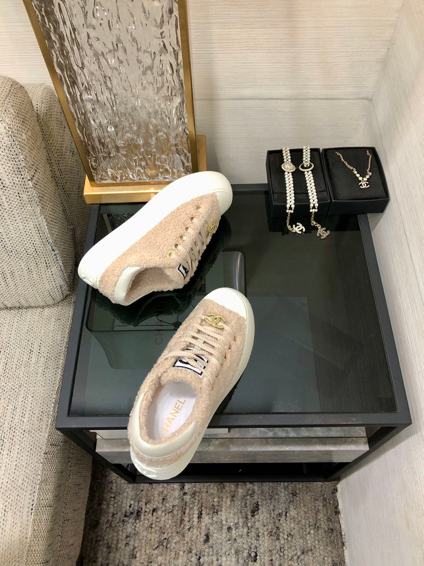 CC Low Sneaker Beige Wool - Product Image 5
