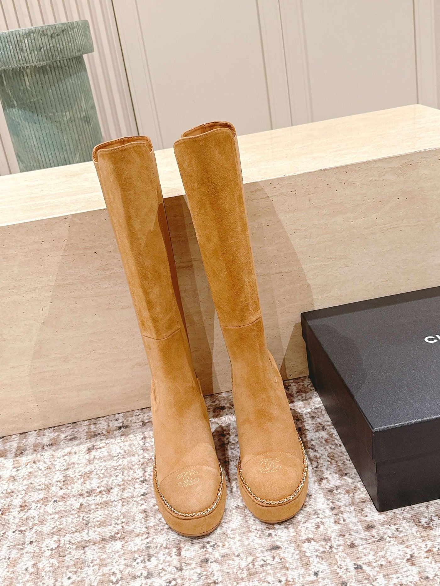 CC 25SS High Boot Beige Suede 431718 - Product Image 5
