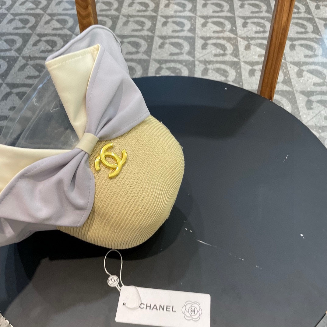 BOW BUCKET HAT IN PALE PURPLE MIX BEIGE RAFFIA 426169 - Product Image 7