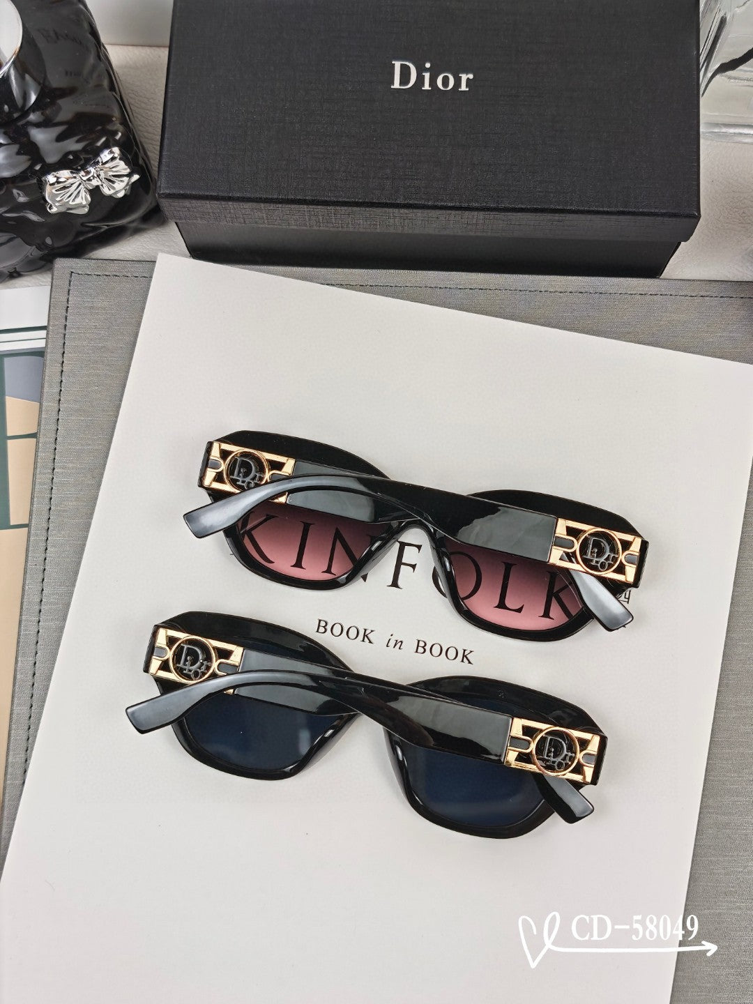 CAT EYE SUNGLASS 58049 IN ACETATE - Product Image 6