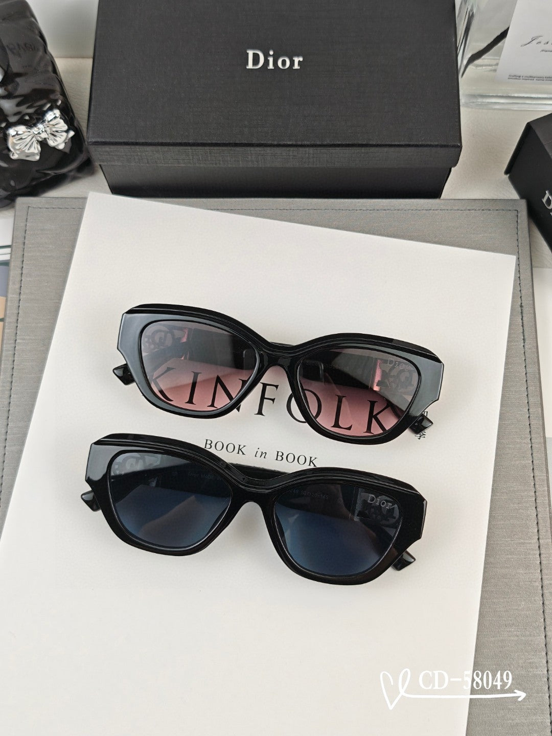 CAT EYE SUNGLASS 58049 IN ACETATE - Product Image 7