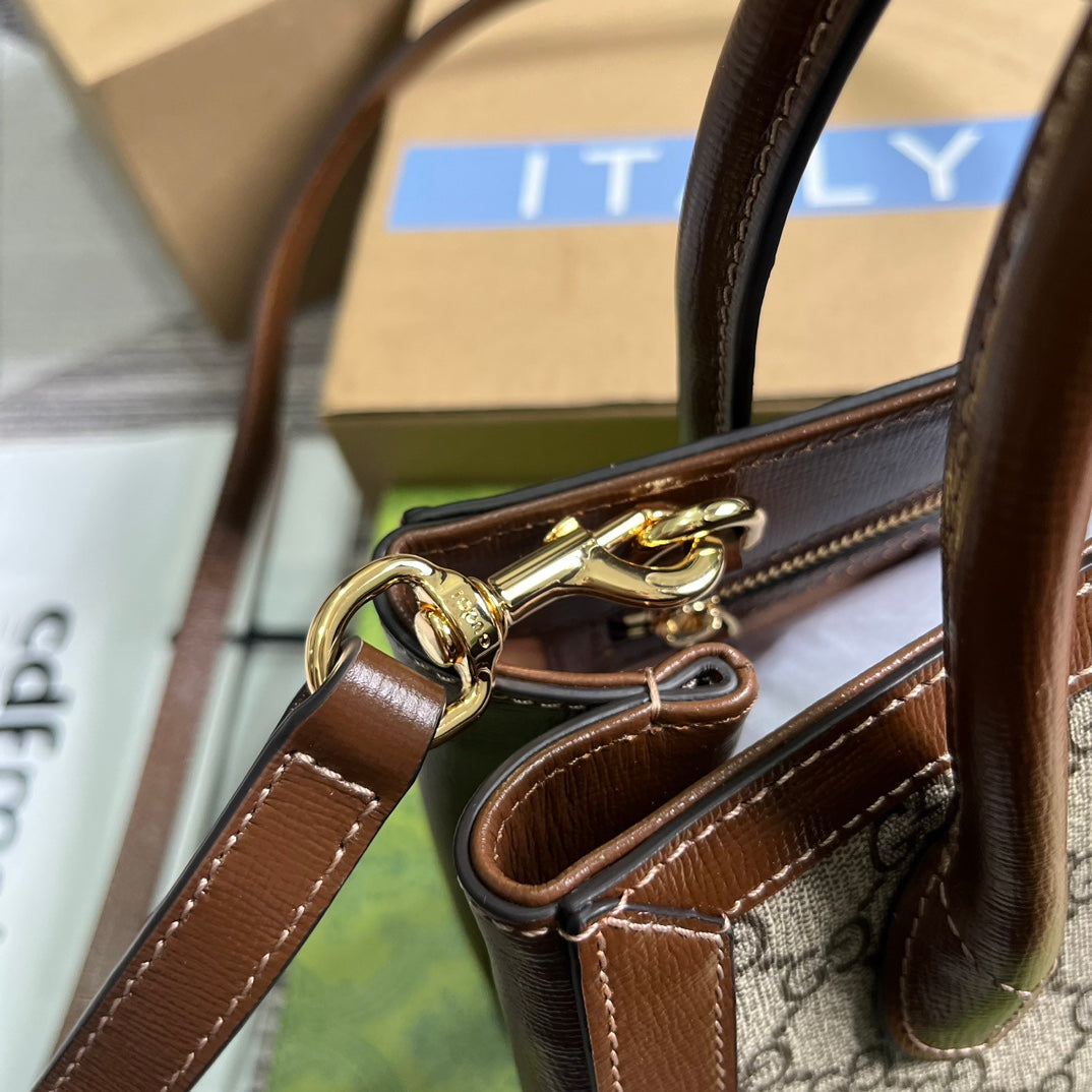 JACKIE SMALL 24 TOTE BAG BEIGE AND EBONY CANVAS | Studio Nafay