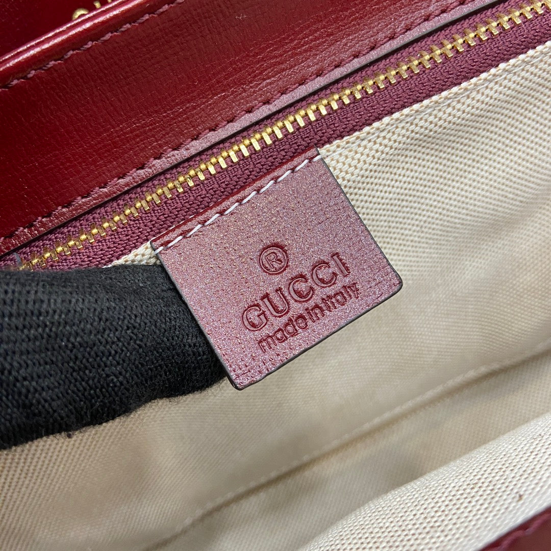 HORSEBIT SHOULDER BAG 25 IN WINE RED LAMBSKIN GOLD HARDWARE | Studio Nafay