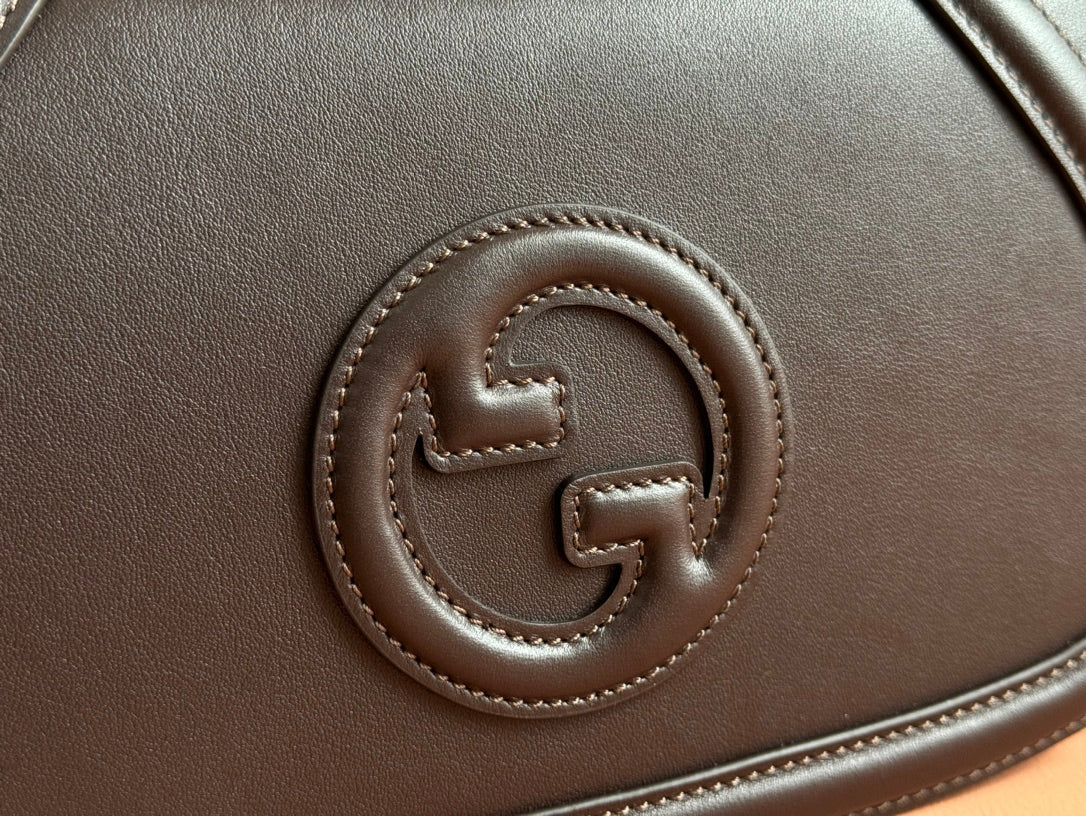 Gucci Blondie 32 Bag Dark Brown Leather 239909 - Product Image 6