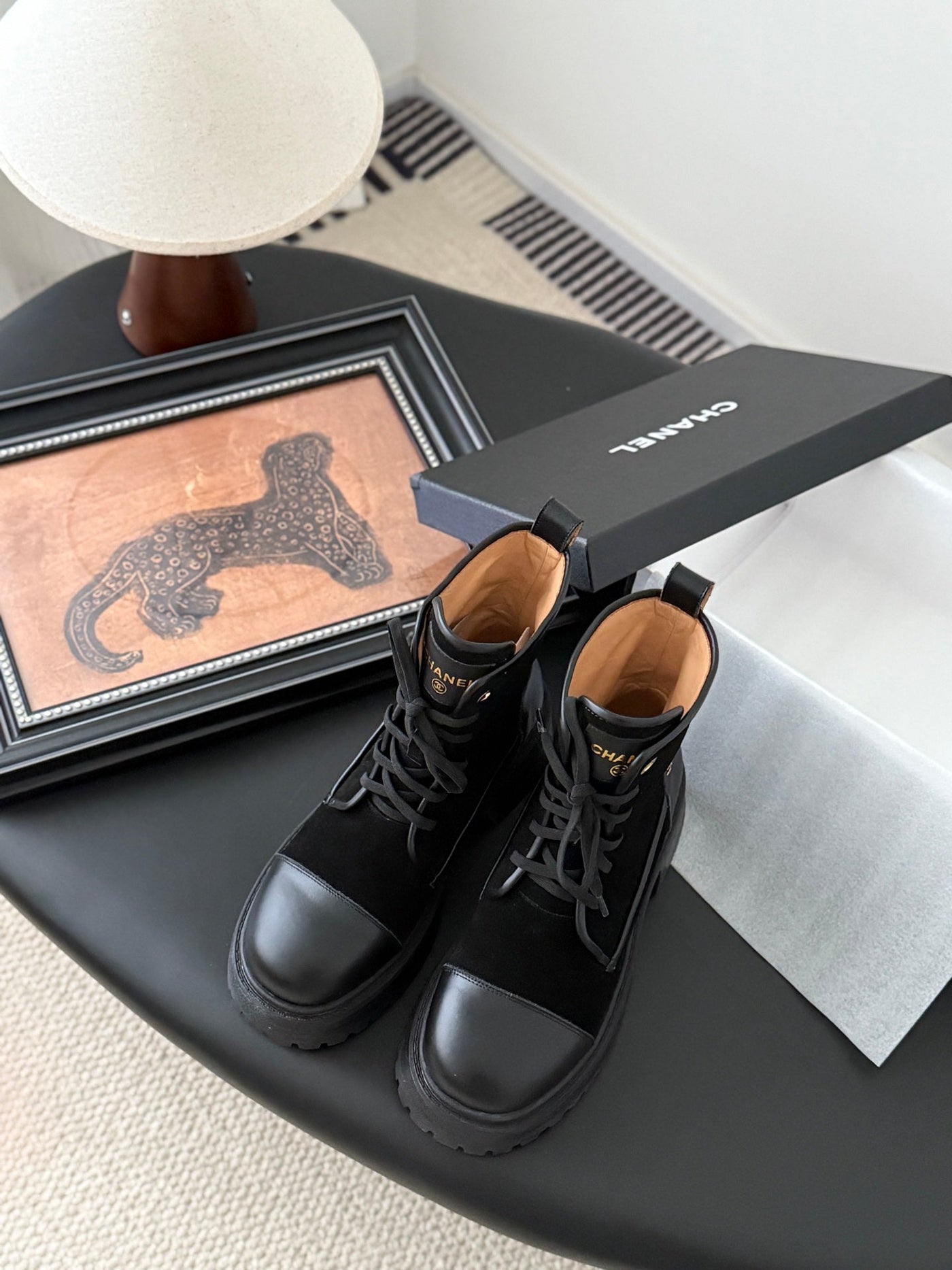 CC 25 ankle boots black suede sheepskin 458767 - Product Image 2