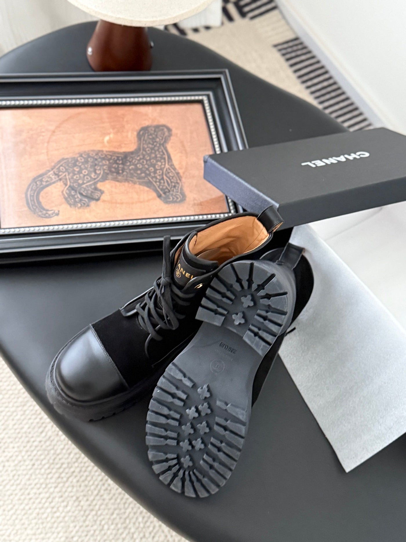 CC 25 ankle boots black suede sheepskin 458767 - Product Image 6