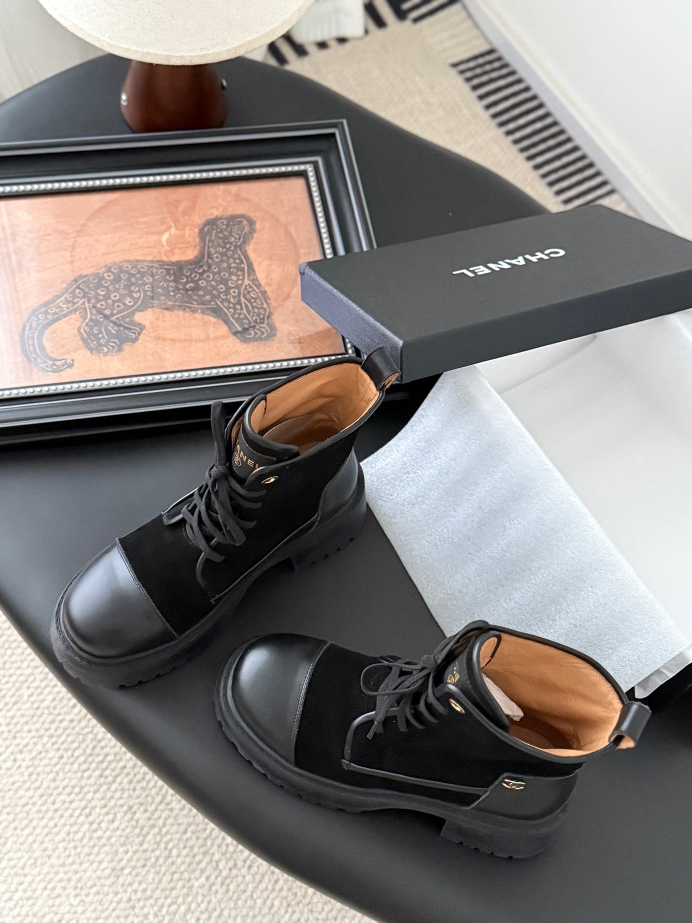 CC 25 ankle boots black suede sheepskin 458767 - Product Image 8